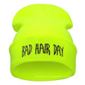 Мужская вязаная плохой день волос панк вышивка зима теплая шапка Шапочка (HW146)